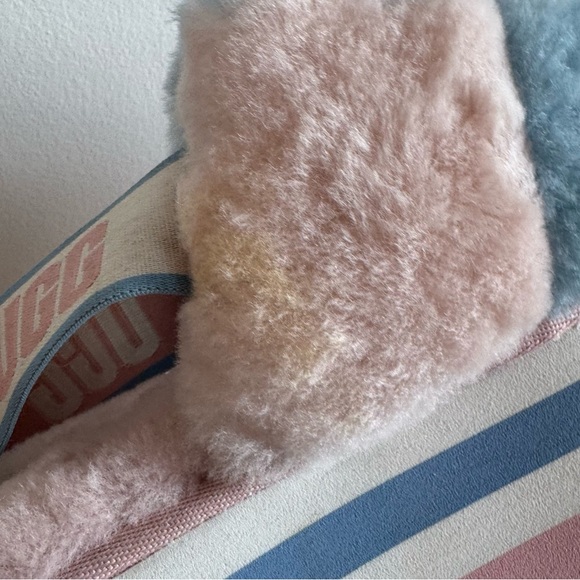 Ugg Disco Checkered platform slides Pink/Blue/White - Picture 11 of 16